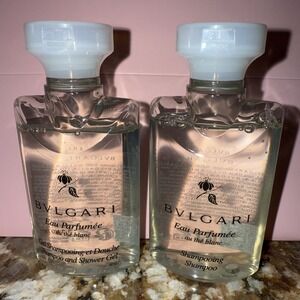 Bvlgari au the blanc (white tea)‎ Shampoo and Shower Gel 2.5oz Set of 2